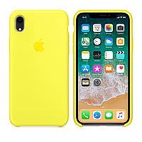 Силиконовый чехол на айфон/iphone XR flash yellow желтый