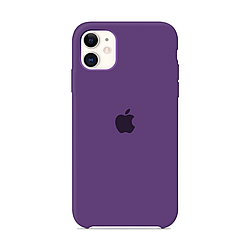 Силіконовий чохол на айфон/iphone 11 purple фіолетовий