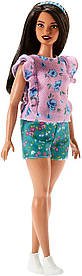 Лялька Barbie Fashionistas Модниця Оборки у квіточку пишка FJF43