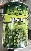 Горошек зеленый консервированный Novi 400 г Италия