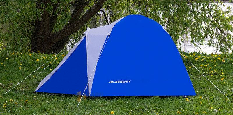 Намет 3-місний Presto Acamper ACCO 3 PRO синій — 3000 мм. H2О - 3,2 кг., фото 2