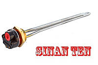 Тэн нержавейка для чугунной батареи 1200 W(Sinan-Турция)с правой резьбой 1 1/4" с итальянским терморегулятором