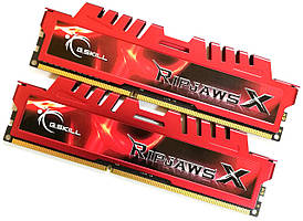 Пара оперативної пам'яті G.Skill RipjawsX DDR3 8Gb (2x4Gb) 1600MHz PC3-12800U 1R8 CL9 (F3-12800CL9D-8GBXL) Б/В