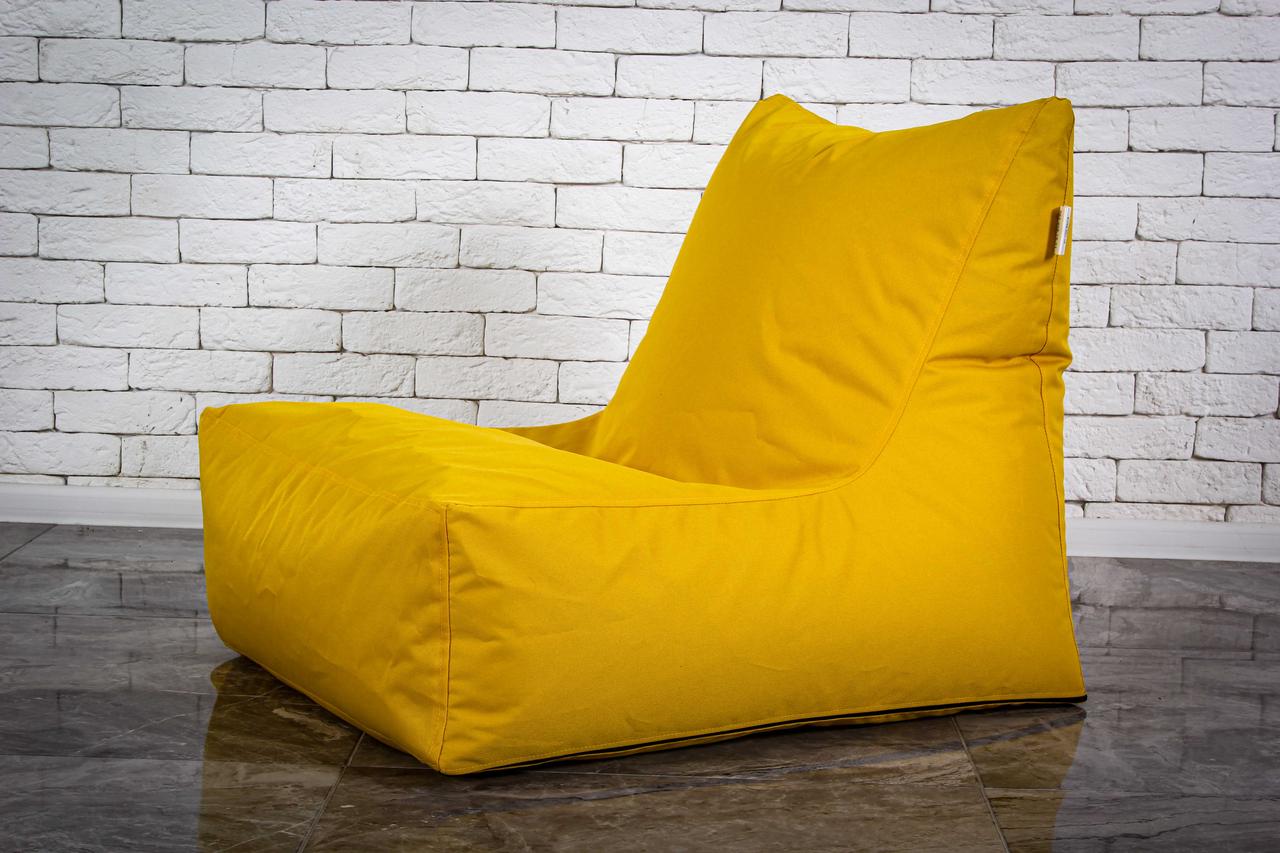 Жовтий Безкаркасне Крісло мішок груша диван 60х80x90 (XL)
