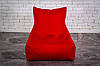 Червоне Безкаркасне Крісло мішок груша диван 60х80x90 (XL), фото 3
