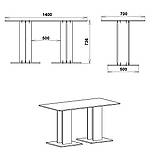 Кухонний стіл "КС-8" довжина 1400 мм, фото 2