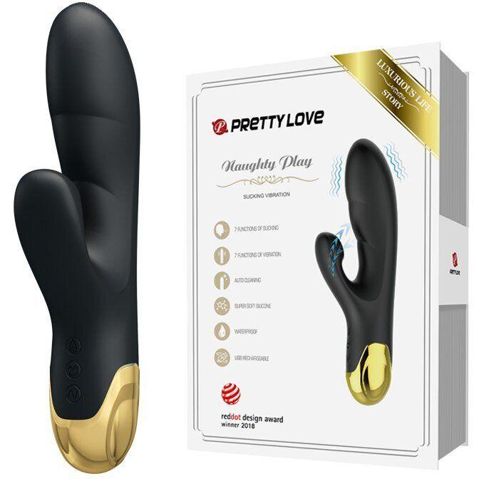 Вібратор з вакуумною стиуляцией клітора Pretty Love «Naughty Play»