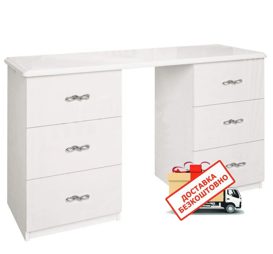 Туалетний столик Прованс (білий глянець)