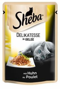 Вологий консервований корм з Куркою в желе 85 г Sheba Шеба