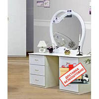 Туалетний столик Футура (білий глянець)