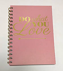 Зошит на спіралі А5 №4051 "love", 100л.