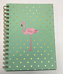 Зошит на спіралі А5 №4052 "Фламінго", 100л.