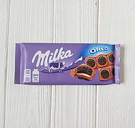 Молочный шоколад с печеньем орео Milka Oreo Sandwich, 92гр (Швейцария)
