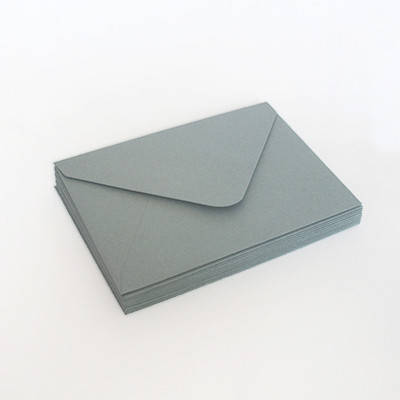 Конверт 205x140 мм, колір пильно-блакитний (dusty blue), КОМПЛЕКТ 10 шт.