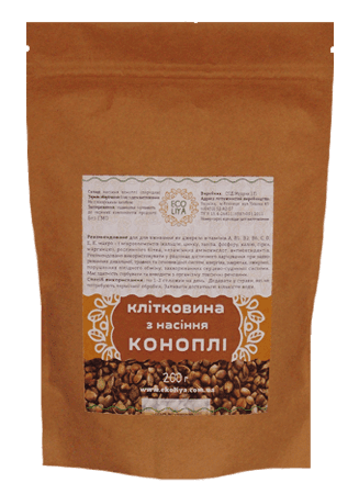 Клітковина конопляна Еколія 200 г