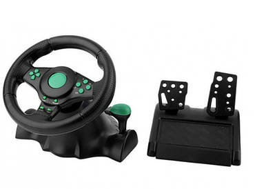 Ігровий мультимедійний кермо Vibration Steering Wheel 3 в 1 (ps2 ps3 pc USB)