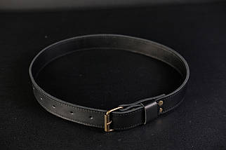 Ремінь дитячий з натуральної шкіри колір Чорний, фото 3