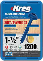 Саморізи Blue-Kote з капелюшком MAXI-LOC, великий крок, довжина 38,1 мм, 1200шт