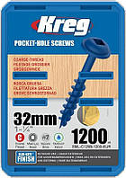 Саморізи Blue-Kote з капелюшком MAXI-LOC, великий крок, довжина 31,8 мм, 1200шт