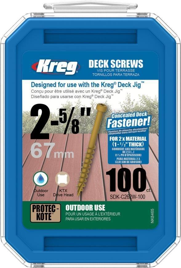 Самонарізи для Kreg Deck Jig 66,7 мм, 100шт