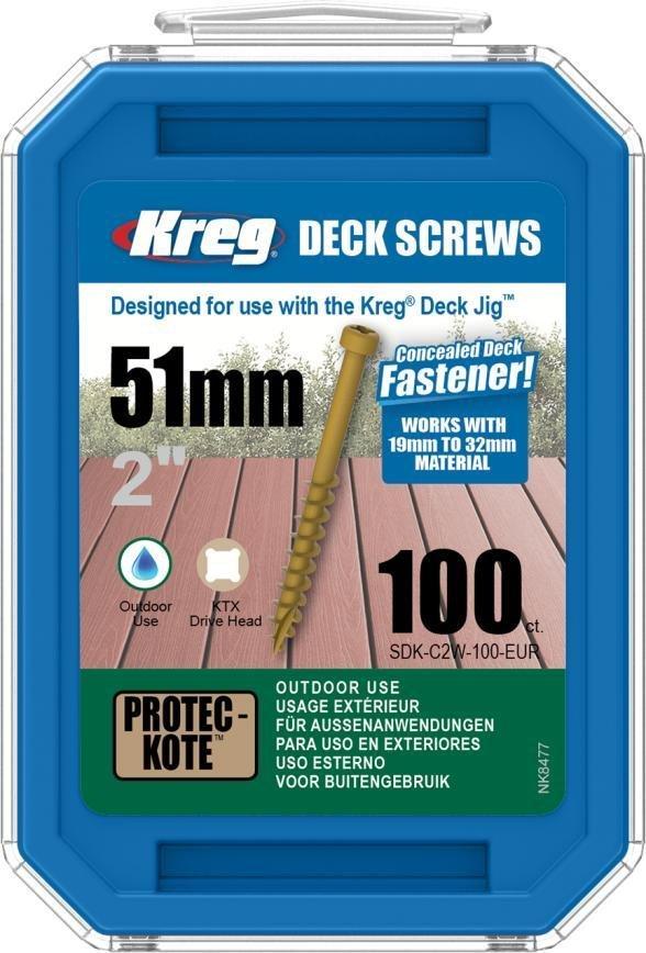Самонарізи для Kreg Deck Jig 50,8 мм, 100шт