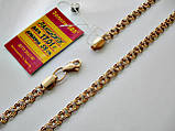 Золотий чоловічий ланцюг плетіння БІСМАРК — 17.01 грама 59 см. Золото 585 проби, фото 4