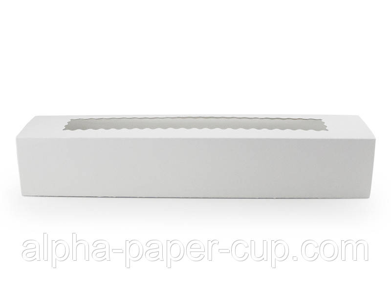 Коробка біла Maксі для макарун 305*59*48, 10 шт/уп, 300 шт/ящ.