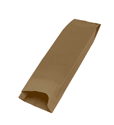Паперова упаковка для їжі 120 х 40 х 460 мм / упаковка 1000 штук, пакет паперовий крафтовий коричневий саше
