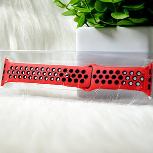 Ремінець Nike Sport для Apple Watch 42mm / 44mm red-black