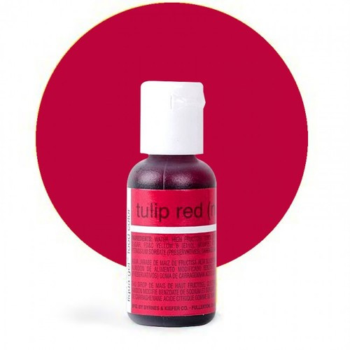 ГЕЛЕВИЙ БАРВНИК CHEFMASTER LIQUA-GEL TULIP RED (ЧЕРВОНИЙ ТЮЛЬПАН) 21 г., фото 1