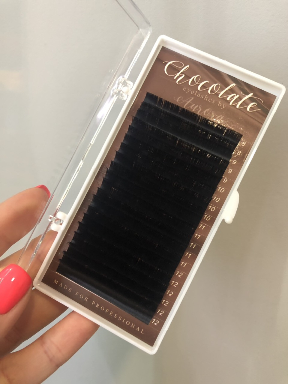 Вії "Dark Chocolatte" (гіркий шоколад) "AURORA LASHES", мікс