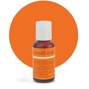 ГЕЛЕВИЙ БАРВНИК CHEFMASTER LIQUA-GEL SUNSET ORANGE (ПОМАРАНЧЕВИЙ) 21 г., фото 1