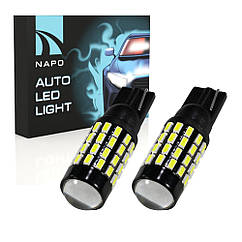 Лампа автомобільна LED T10-3014-54smd.t10-078 12-24V T10 W5W комплект 2 шт колір світіння білий