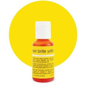ГЕЛЕВИЙ БАРВНИК CHEFMASTER LIQUA-GEL NEON BRITE YELLOW (ЕЛЕКТРИК ЖОВТИЙ) 21 г., фото 1