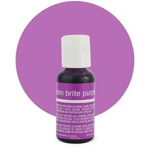ГЕЛЕВИЙ БАРВНИК CHEFMASTER LIQUA-GEL NEON BRITE PURPLE (ЕЛЕКТРИК ПУРПУРНИЙ) 21 г., фото 1