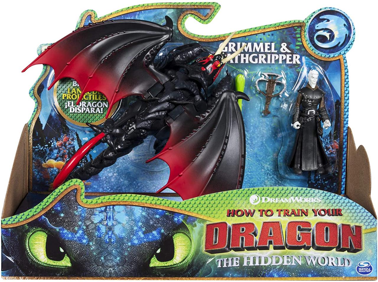 Набір фігурок Дракон Смертоговат і Всадник Громель Dragons Deathgrippe Як приборкати дракона 3