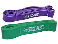 Набор эспандеров-петель Zelart POWER BANDS жесткость M-L 15-60 кг для подтягивания, турника, тренировок