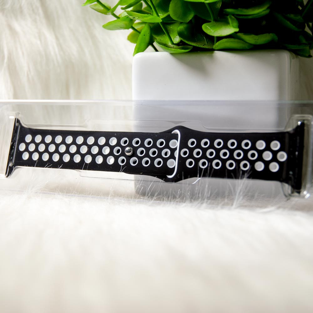 Ремінець Nike Sport для Apple Watch 42mm/44mm black-white, фото 1