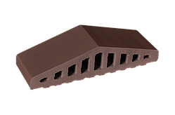 Профільна цегла на забір Коричневий натур (03) клинерний 180/120x100x58