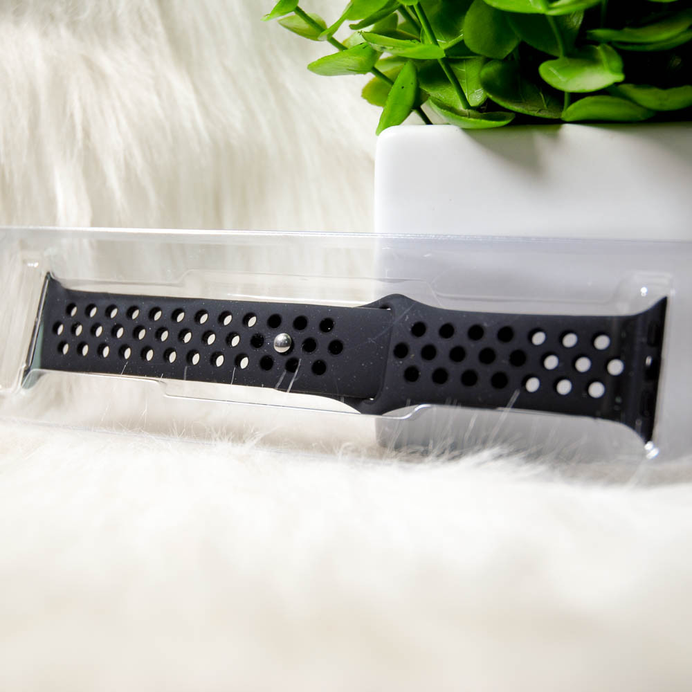 Ремінець Nike Sport для Apple Watch 38mm / 40mm black, фото 1