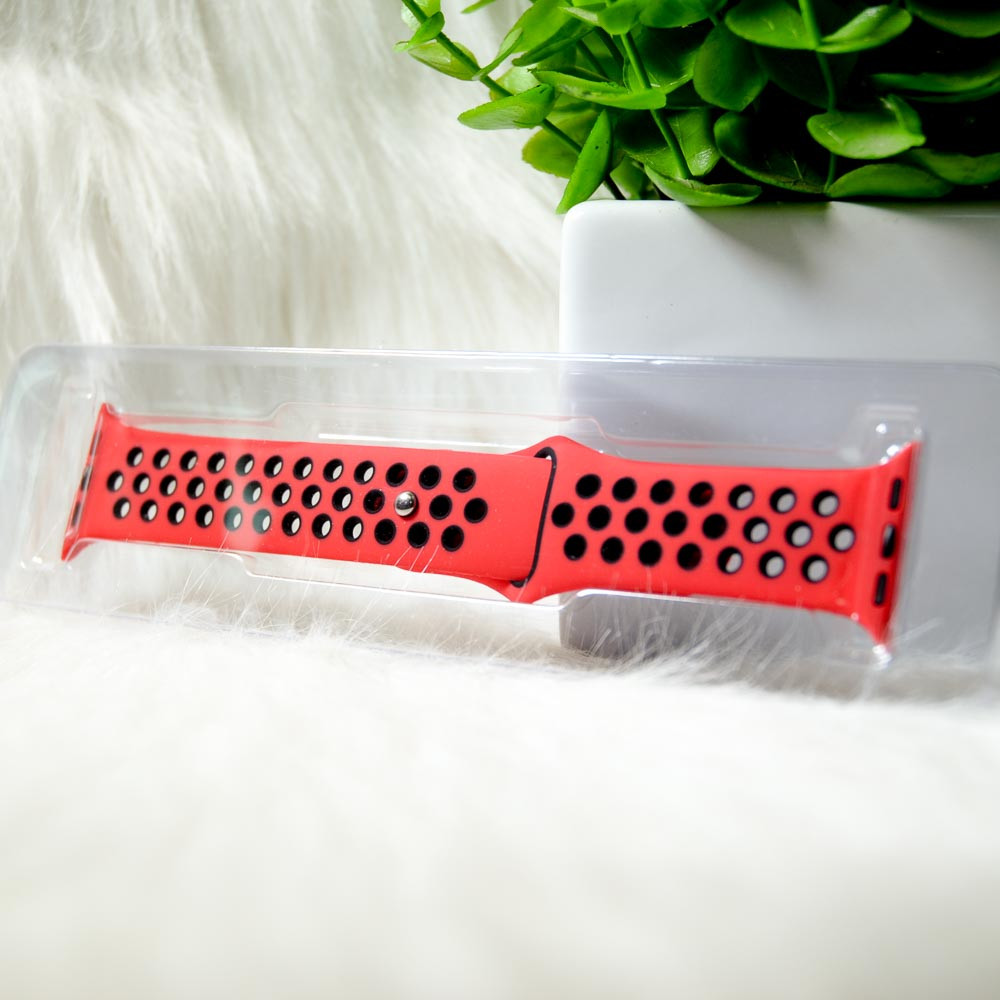 Ремінець Nike Sport для Apple Watch 38mm / 40mm red-black, фото 1