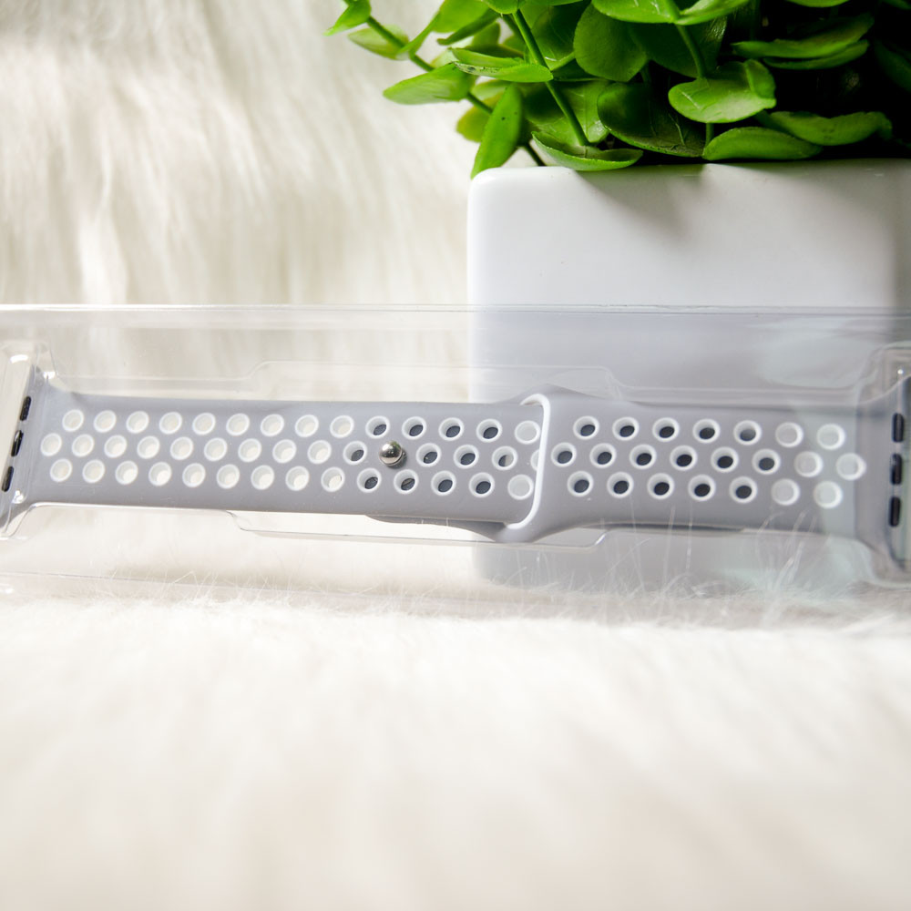 Ремінець Nike Sport для Apple Watch 42mm / 44mm grey-white, фото 1