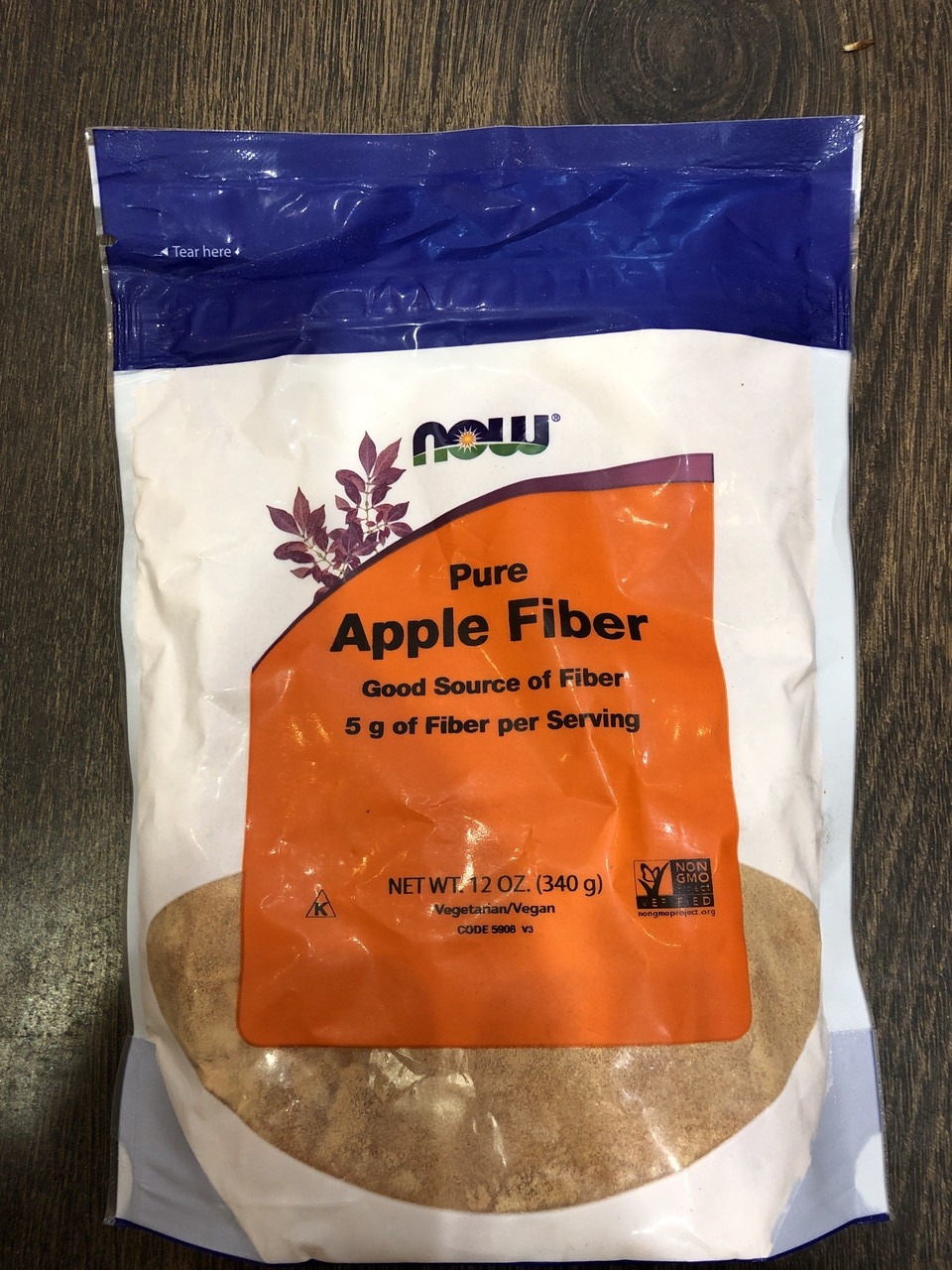 Чистий яблучна клітковина Now Foods Pure Apple Fiber 340 грам, фото 1