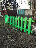Дерев'яний парканчик 500*2 000 мм "Люкс" (Дуб). Колір: світло- зелений, фото 4