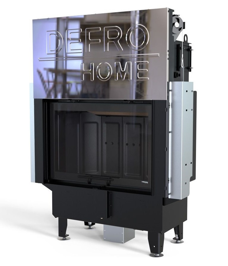 Камінна топка з водяним контуром Defro Home NAVI ME G — чорний шамот
