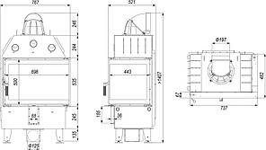 Камінна топка Defro Home INTRA SM BL, фото 2