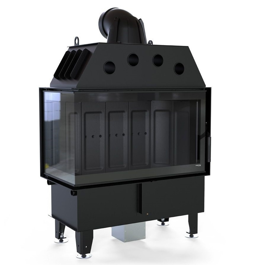 Камінна топка Defro Home INTRA ME BL — чорний шамот