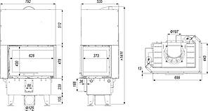 Камінна топка Defro Home INTRA SM BP G MINI, фото 2