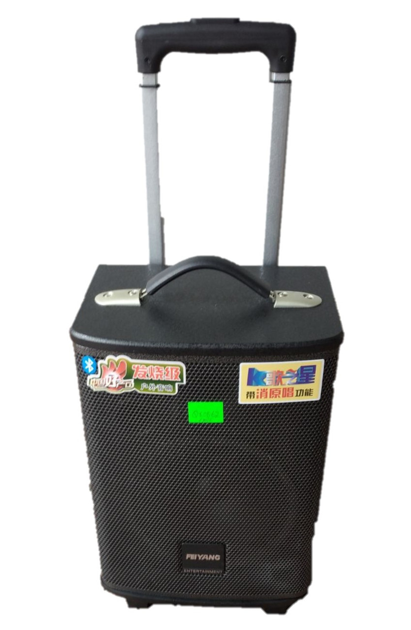 Портативна колонка QX 0862 з радіомікрофоном/100W (USB/Bluetooth/Пульт))