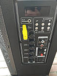 Портативна колонка QX 0862 з радіомікрофоном/100W (USB/Bluetooth/Пульт)), фото 3